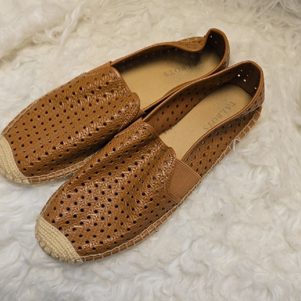 Talbots Brown Perforated Espadrilles
